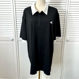SOLD💗Adidas Black and White Pique Performance Polo | New with Tags Golf T-Shirt